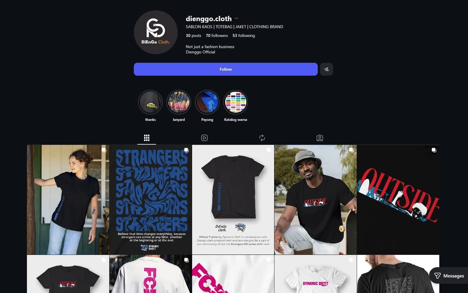 dienggo.cloth Banyumas